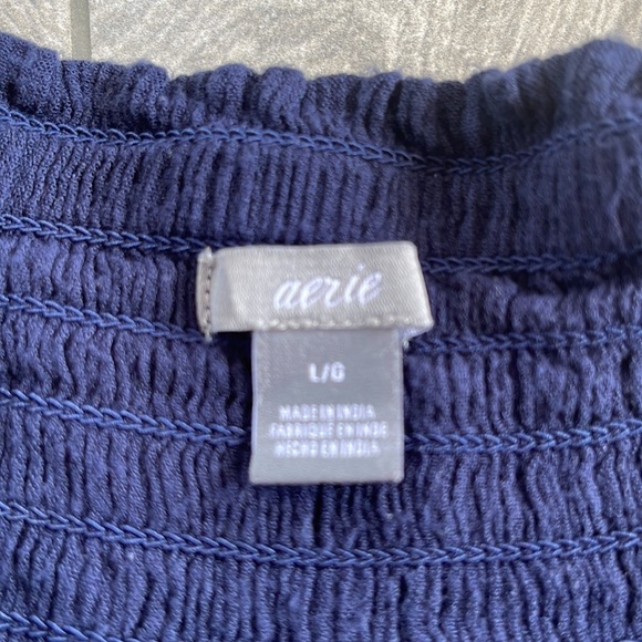 Like New Aerie Beautiful Comfy L/G Stretchy Boutique Navy Blue Pants - Vacation - Picture 2 of 4